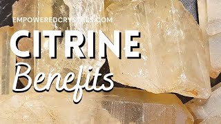 Citrine crystal benefits Crystal healing properties [upl. by Whitman]