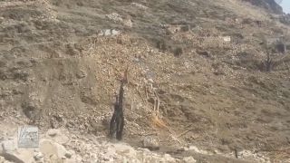 Raw video The MOAB aftermath in Afghanistan [upl. by Ainevuol]