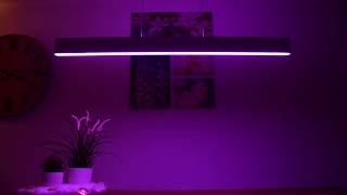 Philips Hue White and Color Ambiance LED Ensis Pendelleuchte 4090331P7 im Detail  Farbverlauf [upl. by Larina]