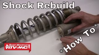 How To Rebuild a Motorcycle Shock [upl. by Eniwtna400]