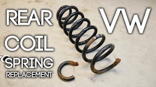 Volkswagen Rear Coil Spring Replacement The COMPLETE Guide [upl. by Yerfdog]