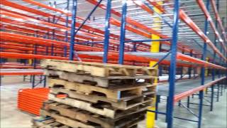 PALLET RACK INSTALLATION FROM START TO FINISH [upl. by Sudnor]