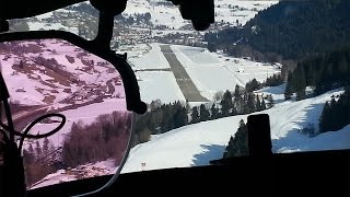 Falcon 7X Landing at SaanenGstaad Airport [upl. by June]