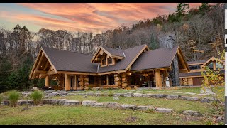 Inside a 6800000 log home in Ontario Canada [upl. by Eiralav]