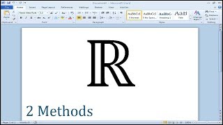 How to type set of real numbers symbol in Word [upl. by Valentine]