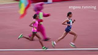 Gudaf Tsegay Wins 5000m Ethiopian championships [upl. by Felike]