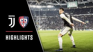 HIGHLIGHTS Juventus vs Cagliari  40  Ronaldo hattrick [upl. by Anaugahs]