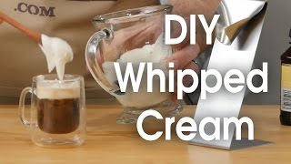 DIY whipped cream in 60 seconds [upl. by Tharp318]