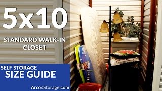 5x10 Size Guide Self Storage [upl. by Ahsaya]