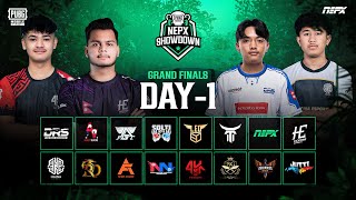 PUBG Mobile NEPX Showdown  Grand Finals Day 1 [upl. by Cassiani453]