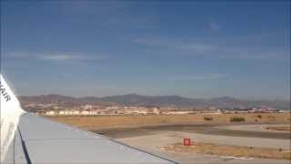 Plane takeoff and landing  Inside view  Full HD [upl. by Ciapha]