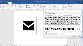 How to insert all mail symbol in word [upl. by Leseil]