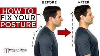 How To Correct Your Posture  5 Home Exercises To Fix Your Posture [upl. by Amles]