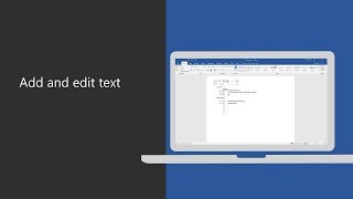 Add and edit text in Microsoft Word [upl. by Leibman]