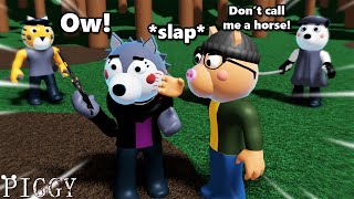 ROBLOX PIGGY RP FILM pony slaps willow in the face [upl. by Graehl]