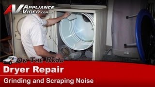 Maytag Dryer Repair  Grinding and Scraping Noise  Support Wheel [upl. by Masterson742]