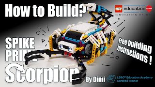 How to build LEGO SPIKE Prime Scorpion [upl. by Eugaet]