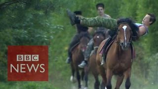 Cossacks riding Russias patriotic wave  BBC News [upl. by Drexler]