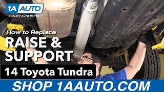 How to Raise and Support 1419 Toyota Tundra [upl. by Vandervelde]