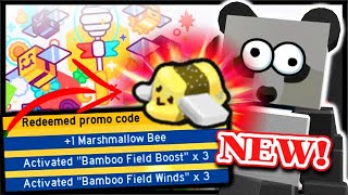 ALL NEW CODE FREE MARSHMALLOW BEE amp   Roblox Bee Swarm Simulator [upl. by Ahseer]