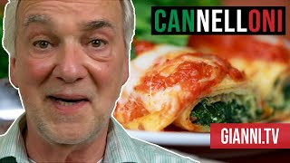 Spinach and Ricotta Cannelloni Italian recipe  Giannis North Beach [upl. by Marge458]