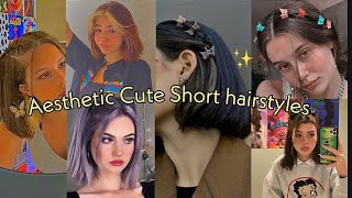 Effortless short hair tutorial  Cute amp aesthetic hairstyles✨ [upl. by Carmelina]