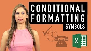 Excel Conditional Formatting with Symbols and Icons for better reports [upl. by Enimassej]