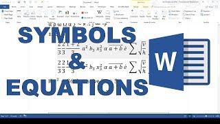 How to use symbols and equations in word [upl. by Eissolf623]