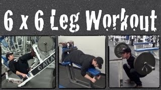 6 X 6 Leg Workout Routine [upl. by Alilad406]