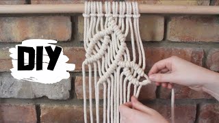 DIY Macrame Vine and Leaf Pattern [upl. by Chally610]