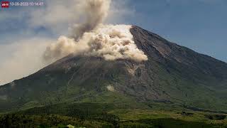 May 13 2023 Pyroclastic flow caught on camera at Semeru Volcano [upl. by Martreb]