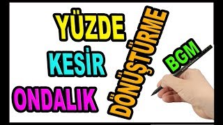 Yüzde Kesir Ondalık gösterim Dönüştürme 5 Sınıf çevirme [upl. by Blakelee111]