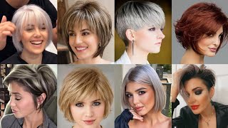 The Best Short HairCuts For Women 2024Colored Short Hairstyles Unique Hair Color Ideas [upl. by Charline62]