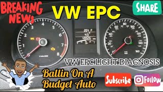 Volkswagen EPC Light Diagnosis Throttle Body Replacement [upl. by Aicaca]