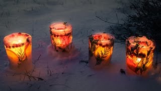 How to Make Ice Luminaries Ice Candle Holders [upl. by Hedwiga96]