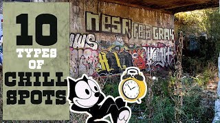 10 Types of Graffiti CHILL SPOTS [upl. by Fini]