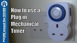 How to use a plug in mechanical timer Electronic plugin timer tutorial [upl. by Mak]