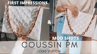 THE NEW LOUIS VUITTON COUSSIN BAG REVIEW amp DETAILS  LV COUSSIN PM [upl. by Fenny]