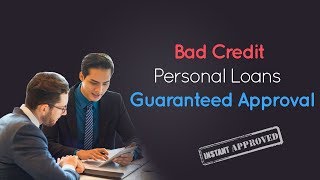 Bad Credit Personal Loans Guaranteed Approval Direct Lenders [upl. by Medorra]