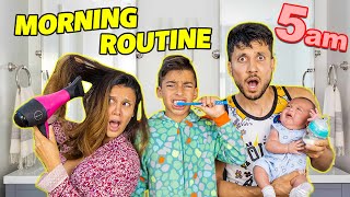 Our CRAZY MORNING ROUTINE at the ROYALTY PALACE  The Royalty Family [upl. by Airtened342]