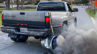 World’s LOUDEST Diesel Exhaust Tip Cummins Edition [upl. by Annwahs916]