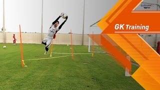 SuphanFC TV  GK Training  บรรยากาศการซ้อมผู้รักษาประตูของทีมสุพรรณบุรี เอฟซี 8615  HD [upl. by Sissie]