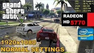 HD 5770  6770 1GB  GTA V  1080p Normal Low Settings [upl. by Beverley]