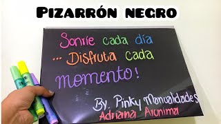 Como hacer un pizarrón negro  Fácil y rápido [upl. by Ondrea105]