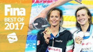 Federica Pellegrini beats Katie Ledecky  Best of FINA 2017 [upl. by Shauna351]