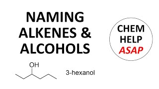 naming alkenes alkynes amp alcohols [upl. by Auqenaj780]