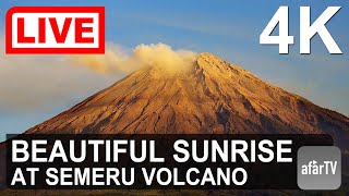 Sep 25 2023 Sunrise at the Semeru Volcano in Java Indonesia [upl. by Mcguire]