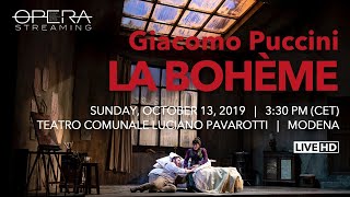 Giacomo Puccini LA BOHÈME  OPERA LIVE STREAMING [upl. by Stclair]