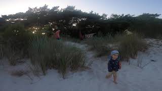 Evening walk at Bornholms Familie amp Strand Camping Dueodde [upl. by Apollo]