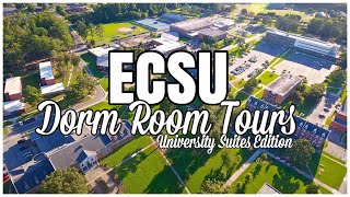 ECSU UNIVERSITY SUITES DORM ROOM TOURS RESIDENCE HALL PT 3  CAMILLE DEADRA [upl. by Tena]